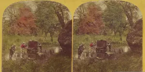 Bennett H H Prints: On the way to Stand Rock. Wisconsin Dells