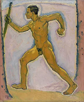 Moser Prints: The Wayfarer, 1914. Artist: Moser, Koloman (1868-1918)