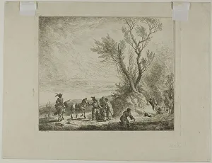 Dietrici Prints: Wayfarer's Camp, 1730. Creator: Christian Wilhelm Ernst Dietrich