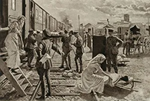Stretcher Collection: Wayside Calvary in France, 1916. Creator: Unknown