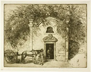 Maclaughlan Donald Shaw Prints: A Wayside Chapel, 1912. Creator: Donald Shaw MacLaughlan