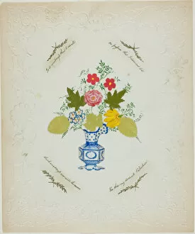 Flower Arrangement Gallery: It is Weakness thus to Dwell (Valentine), c. 1850. Creator: George Kershaw