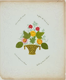 Flower Arrangement Gallery: Is it Weakness thus to Dwell (valentine), n.d. Creator: George Kershaw