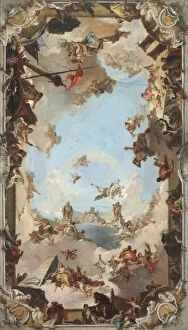 Neptune Gallery: Wealth and Benefits of the Spanish Monarchy under Charles III, 1762