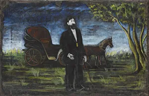 Pirosmani Prints: The Wealthy Merchant. Artist: Pirosmani, Niko (1862-1918)