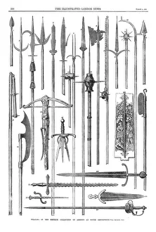 Blades Prints: Weapons in the Meyrick Collection of armour at South Kensington, 1869. Creator: Unknown
