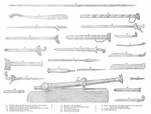 Cannon Prints: Weapons used by the Malays of Perak, 1876. Creator: Unknown