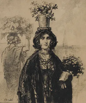 Gavarni Paul Prints: We re wearing lots of flowers this spring, especially on hats (Fashionable Magazine)