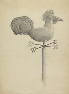Weather Vane Prints: Weather Vane, c. 1936. Creator: Helen Hobart