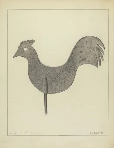 Weather Vane, c. 1937. Creator: Herman Bader