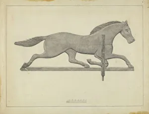 Weather Vane Prints: Weather Vane, c. 1937. Creator: Joseph Stonefield