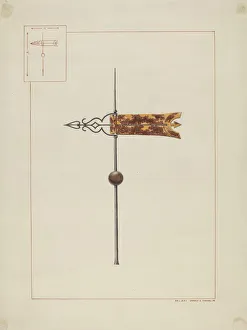 Ernest A Towers Jr Prints: Weather Vane, c. 1938. Creator: Ernest A Towers Jr