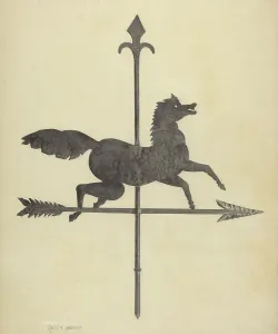 Weather Vane Prints: Weather Vane, c. 1938. Creator: Helen Hobart