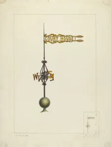 Morton Ralph Prints: Weather Vane, c. 1938. Creator: Ralph Morton