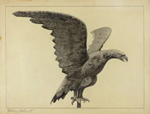 Weather Vane Prints: Weather Vane Finial, c. 1937. Creator: Helen Hobart