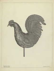 Weather Vane Finial, c. 1937. Creator: Milton Grubstein