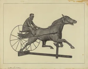 Grubstein Milton Prints: Weather Vane Finial, c. 1937. Creator: Milton Grubstein