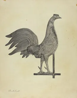 Weather Vane Finial, c. 1938. Creator: Helen Hobart