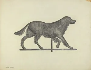 Weather Vane - Setter Dog, c. 1938. Creator: Gordon Sanborn
