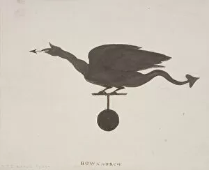 Wing Gallery: Weather vane from St Mary-le-Bow, London, c1850. Artist: JS Gardener