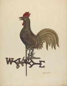 Weathercock, c. 1936. Creator: Florian Rokita