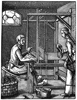 The Weaver, 16th century, (1870). Artist: Jost Amman