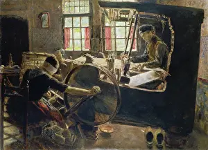 Machine Prints: The Weaver, 1882. Creator: Max Liebermann