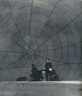 Hm Stationery Office Gallery: The web (WaFS working on a balloon), 1941. Artist: Cecil Beaton
