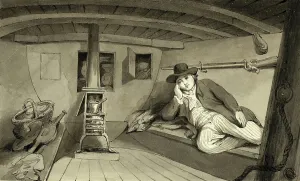 Isaac Cruikshank Prints: Webster's Cabin, n.d. Creators: Isaac Cruikshank, Paul Sandby, Isaac Robert Cruikshank