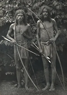 Georg Moller Prints: Wedda mit Bogen und Pfeilen, 1926