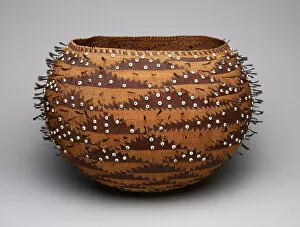 Basketry Gallery: Wedding Basket, c. 1895. Creator: Unknown
