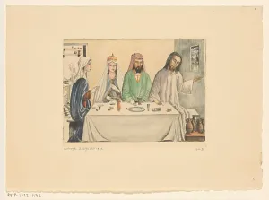 Amphora Prints: The Wedding in Cana, 1939. Creator: Lodewijk Schelfhout