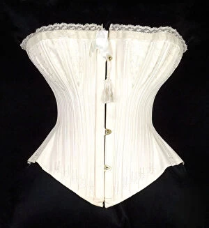 Underwear Collection: Wedding Corset, British, 1874. Creator: W.S. Thomson & Company