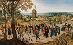 Evening Society Prints: The Wedding Cortege, 1627. Creator: Brueghel, Jan, the Younger (1601-1678)