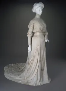 Linen Prints: Wedding Dress, about 1910. Creator: Unknown