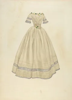 Pleats Prints: Wedding Dress, 1935 / 1942. Creator: Irene Lawson