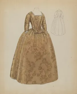 Wedding Dress, c. 1936. Creator: Bessie Forman