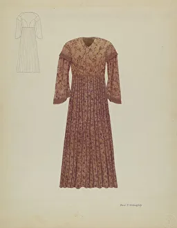 Gathered Prints: Wedding Dress, c. 1936. Creator: David P. Willoughby