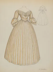 Wedding Dress, c. 1936. Creator: Margaret Concha