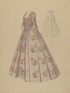 Lilac Collection: Wedding Dress, c. 1936. Creator: Marie Mitchell