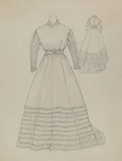 Womens Prints: Wedding Dress, c. 1936. Creator: Nancy Crimi