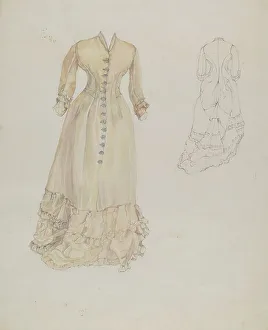 Wedding Dress, c. 1937. Creator: Arelia Arbo