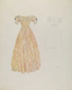 Gathered Prints: Wedding Dress, c. 1937. Creator: Arelia Arbo