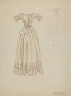 Humes Mary E Prints: Wedding Dress, c. 1937. Creator: Mary E Humes
