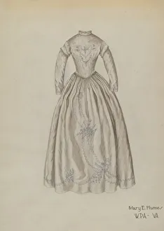 Humes Mary E Prints: Wedding Dress, c. 1939. Creator: Mary E Humes