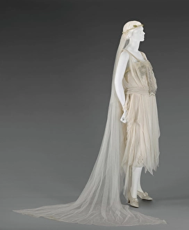 Wedding Dress with Veil, 1920. Creator: George Phillip Meier