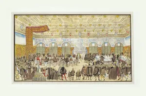 Customs Prints: The wedding of Duke Wilhelm V of Bavaria to Renata of Lorraine on February 21