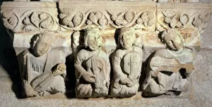 Wedding Feast of Alphonse IX of Leon, detail of the corbels of the Synod Hall
