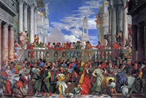 The Wedding Feast at Cana, 1563. Artist: Veronese, Paolo (1528-1588) The Wedding Feast at Cana, 1563. Artist: Veronese, Paolo (1528-1588)