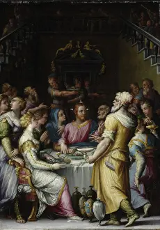 Apostles Prints: The Wedding Feast at Cana, 1566. Creator: Vasari, Giorgio (1511-1574)